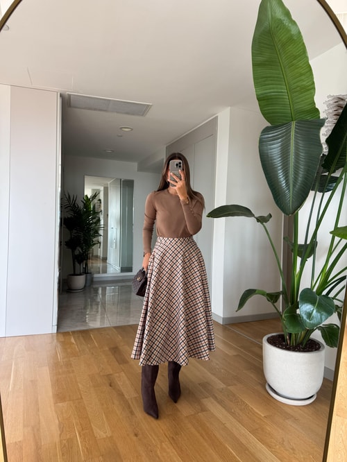 Aija Ekoseli Midi Etek 