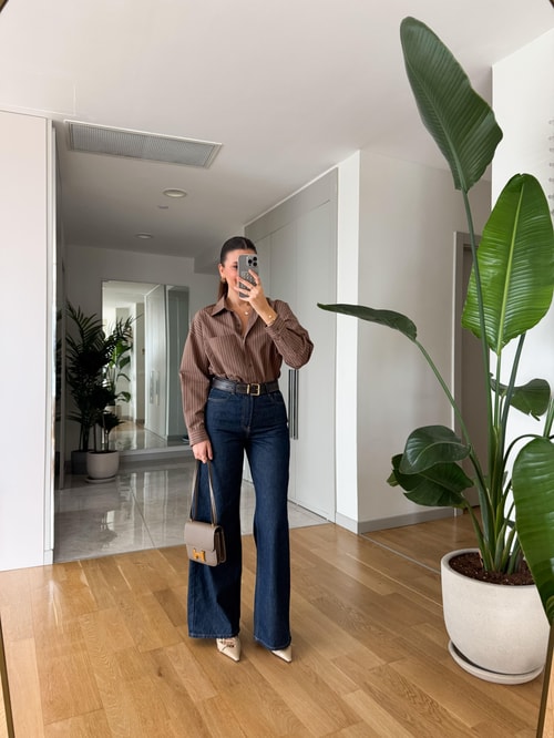 Amelia Zr Koyu Lacivert İspanyol Jean