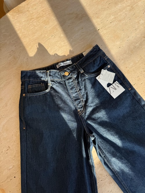Amelia Zr Koyu Lacivert İspanyol Jean