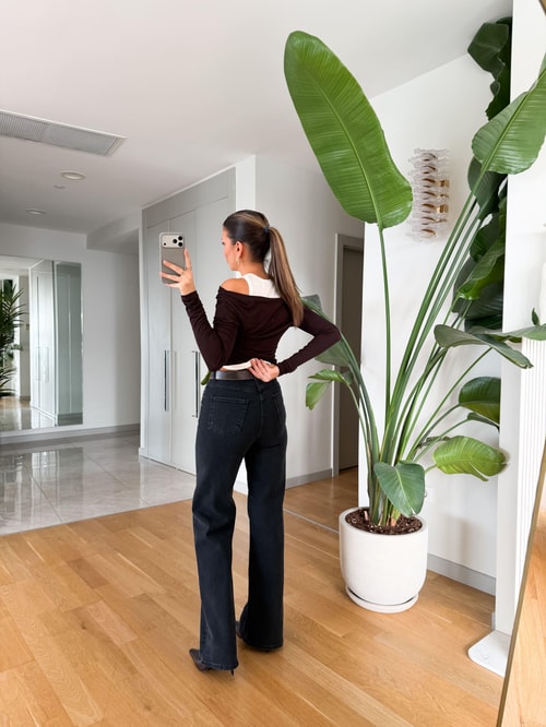 Animon Yüksek Bel Jean - Füme