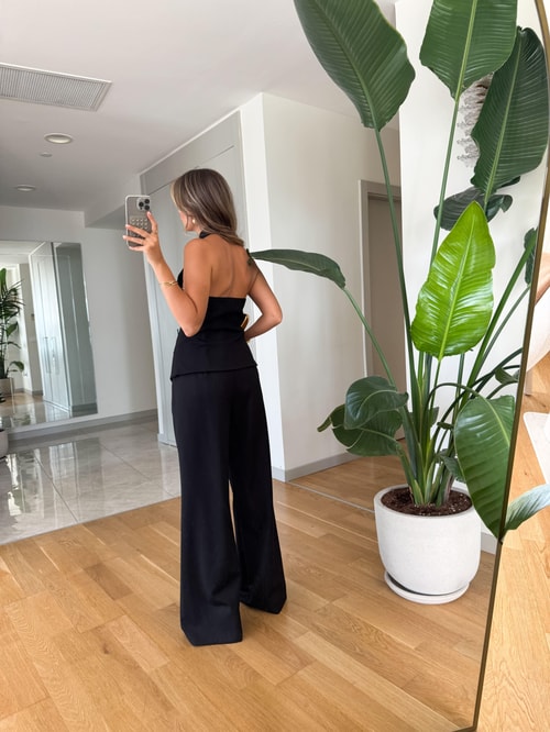 Aria Premium Yelekli Pantolon Takım - Siyah