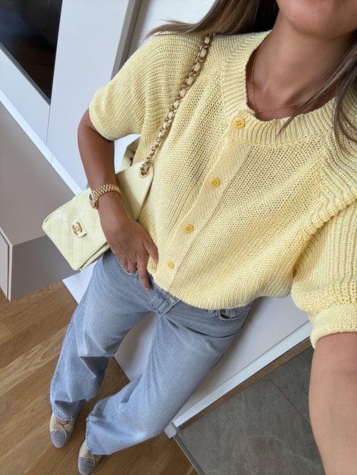 Asos Düğmeli Triko - Sarı