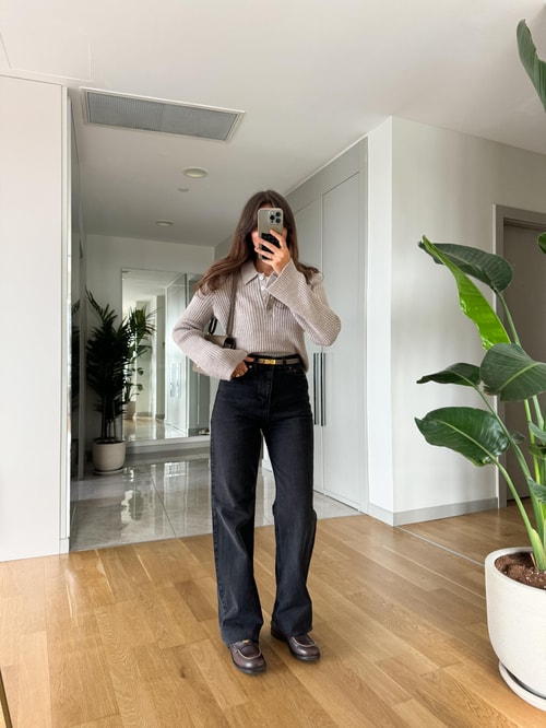 Bonnie Antrasit Straigt Jean