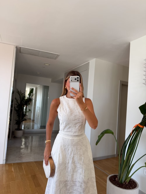 Brode Crop Etek Takım - Ekru