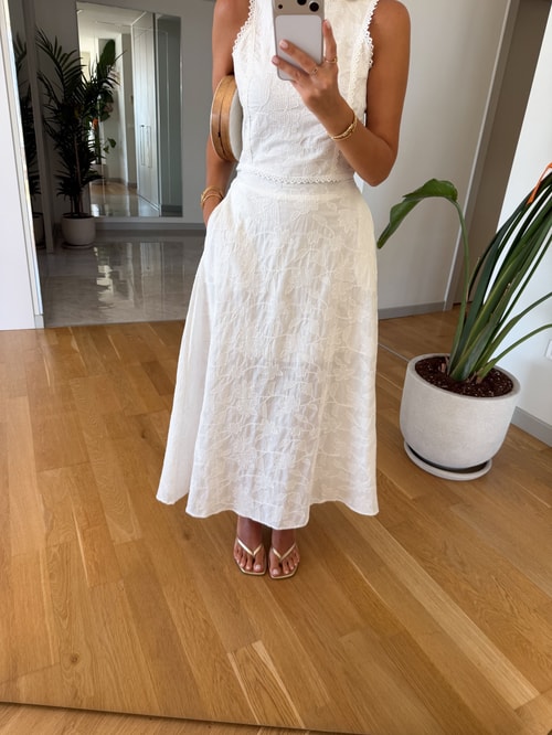 Brode Crop Etek Takım - Ekru