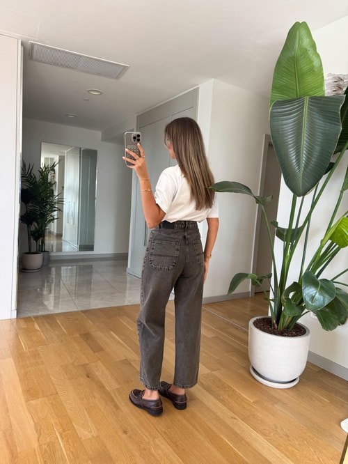 Cardie Mom Fit Jean - Kahve Tint