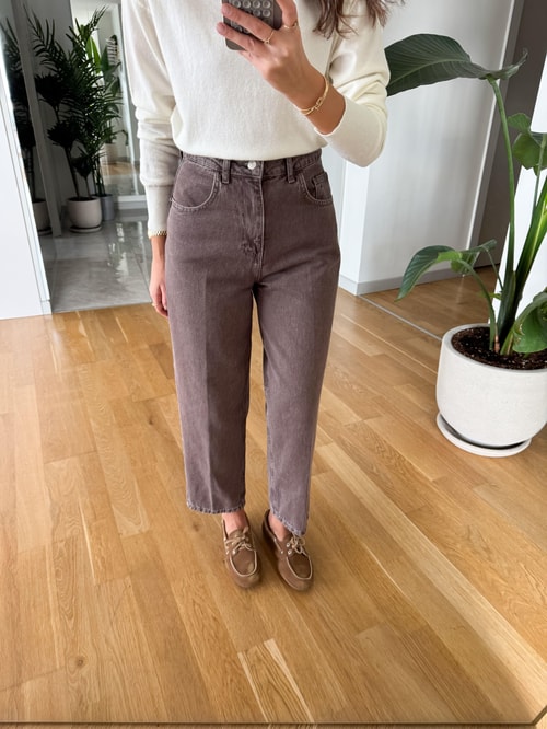 Cardie Skater Fıt Jean - Kahve Yıkamalı