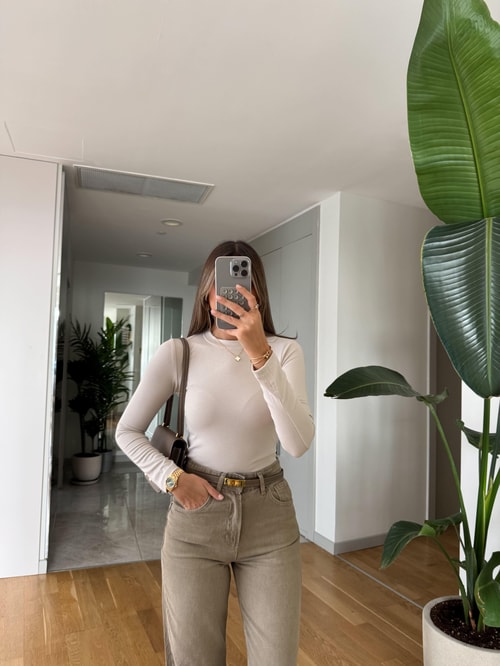 Cozzy Uzun Kollu Basic Bluz Taş