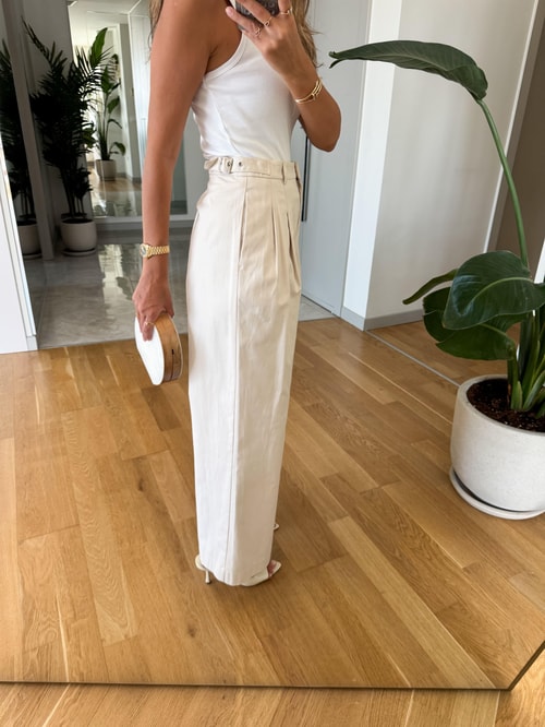 Crombie Beli Kemer Detaylı Pantolon 