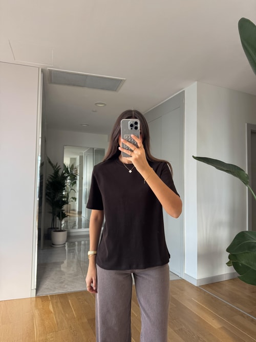 Cs Premium Pamuklu Tişört-Acı Kahve