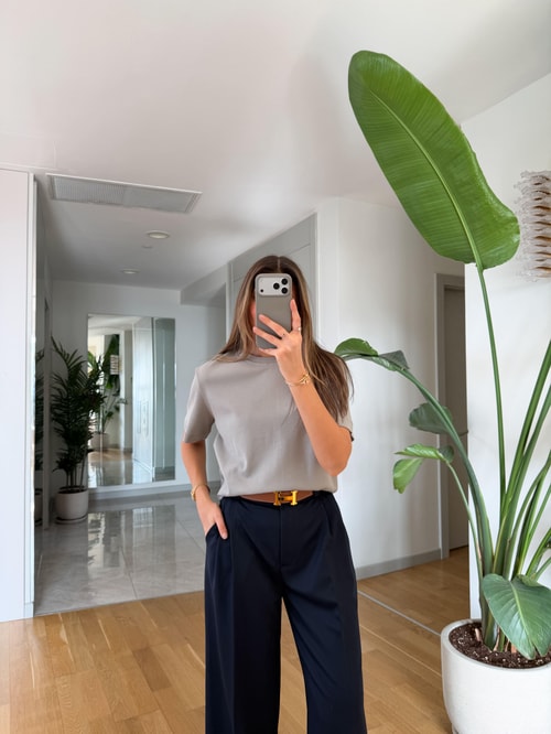 Cs Premium Pamuklu Tişört - Boyalı Gri