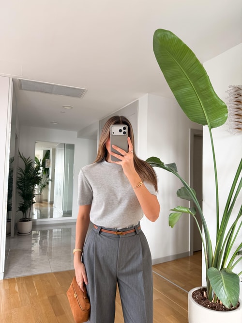 Cs Premium Pamuklu Tişört- Gri