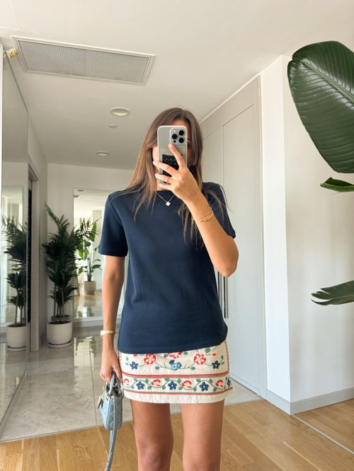 Cs Premium Pamuklu Tişört- Lacivert