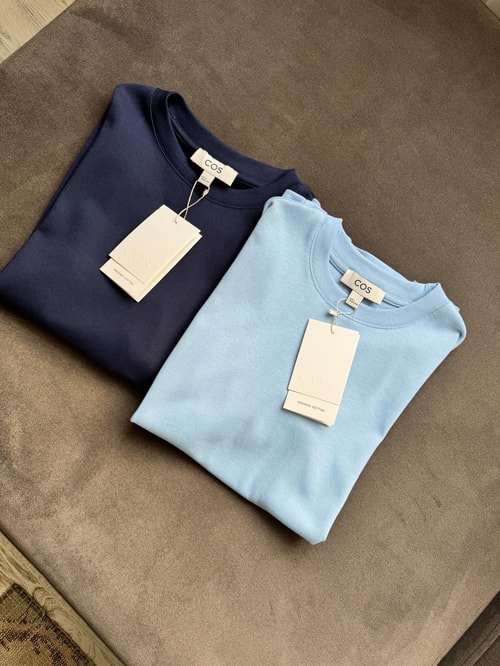 Cs Premium Pamuklu Tişört-Mavi