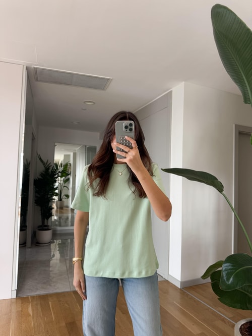 Cs Premium Pamuklu Tişört- Mint