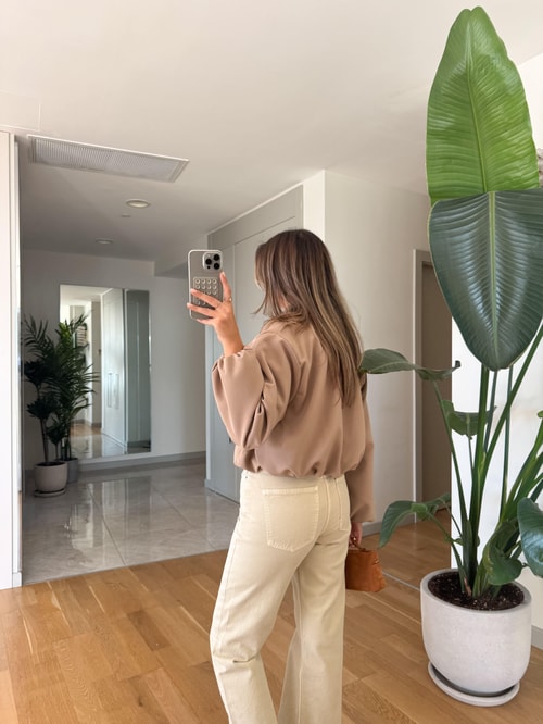 Danny Fermuarlı Bomber Ceket - Camel