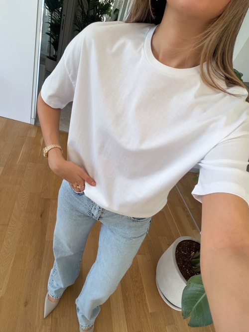 Dilvin Basic Tişört - Beyaz