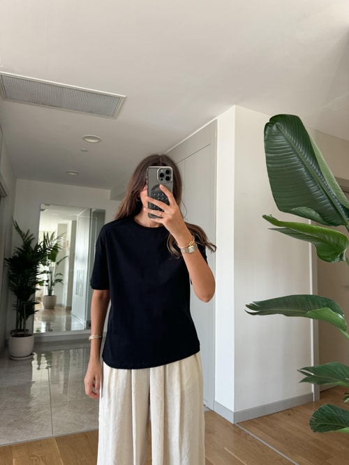 Dilvin Basic Tişört-Siyah