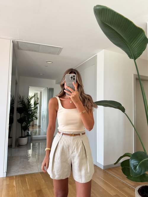 Dilvin Fitilli Askılı Atlet - Taş