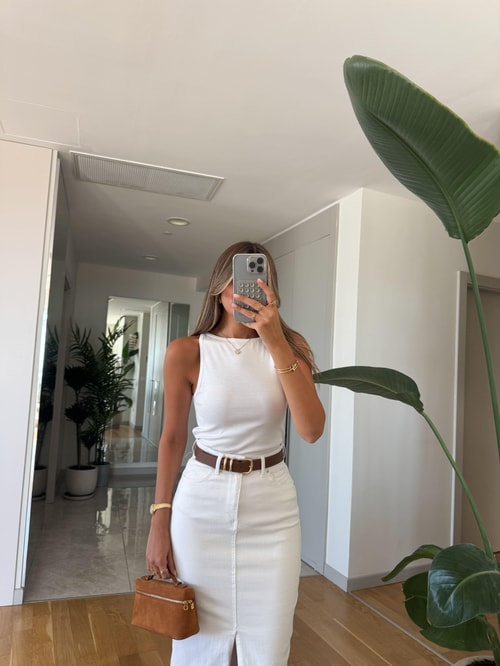 Dilvin Halter Yaka Atlet - Beyaz