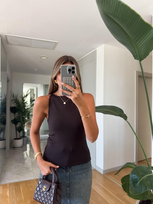 Dilvin Halter Yaka Atlet - Koyu Kahve