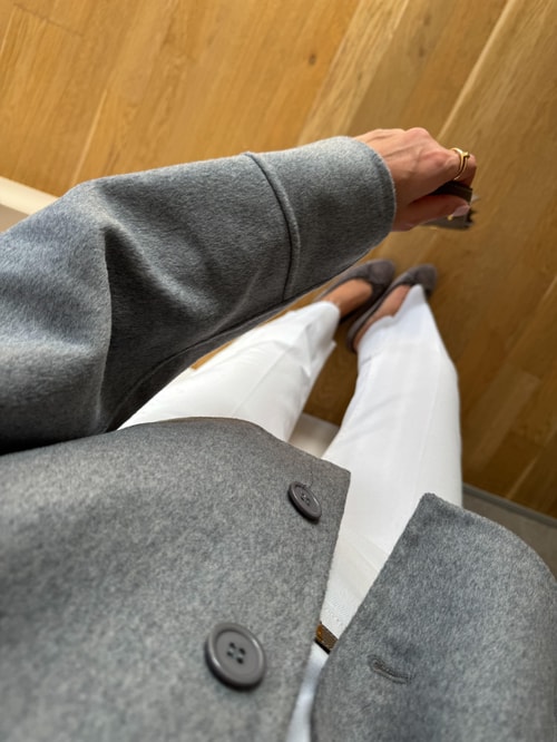 El Yapımı Özel Seri Kaşe Ceket - Gri 