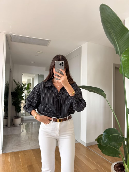 Fp Alfie Çizgili Gömlek- Siyah