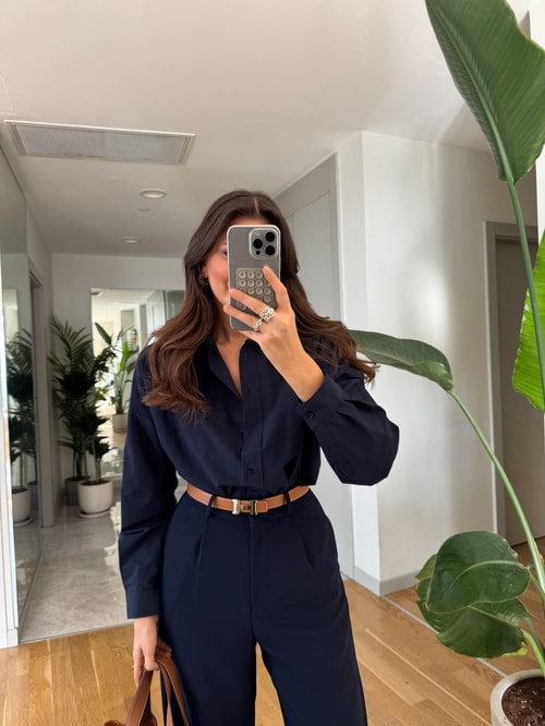 Fp Oversize Poplin Gömlek- Lacivert