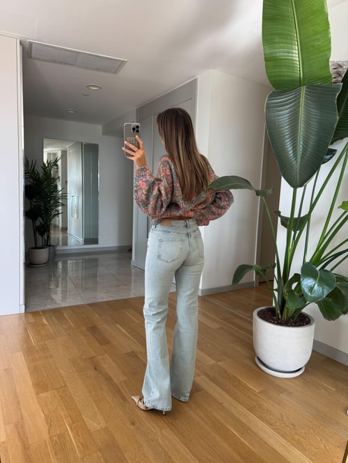 Galia Yüksek Bel Zr Jean - Açık Mavi 