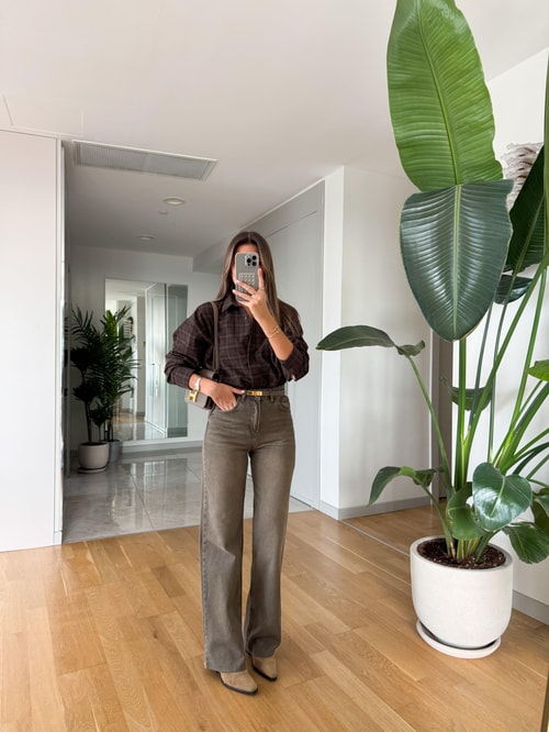 Giselle Straight Yeşil Tintli Jean