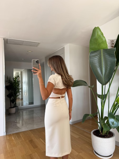 İncili Ajurlu Triko