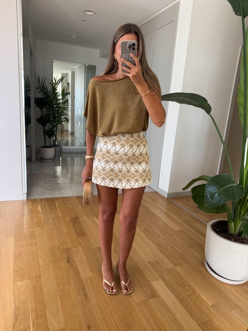 Isabella Keten Şort Etek