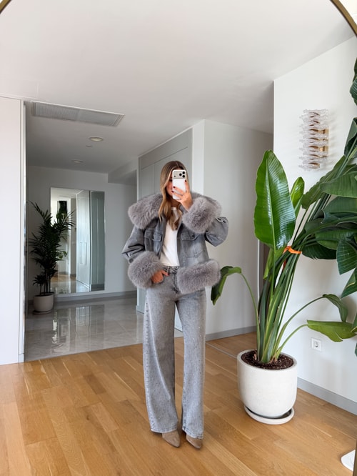 Jack Taşlı Wide Leg Jean