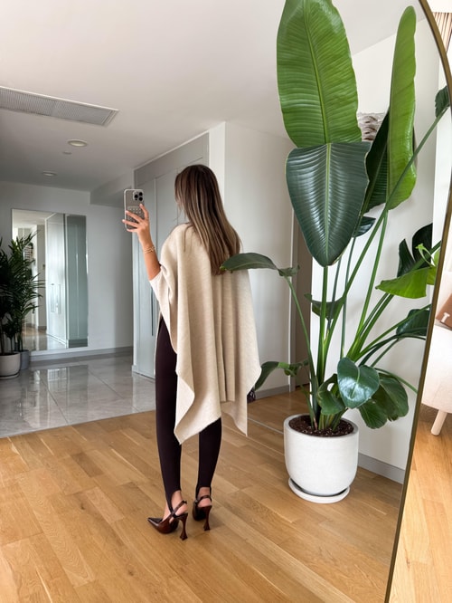 Kahve Önden Dikişli Füzo Tayt