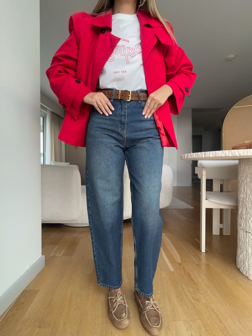 Kylie Mom Jean - Mavi