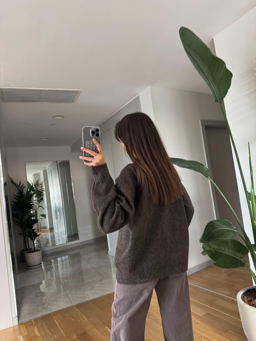 Libby Yün İçerikli Premium Kazak-Kahve