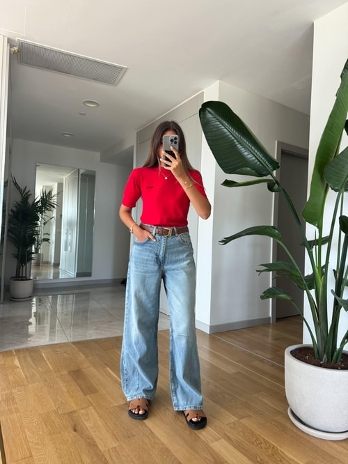 Lovisa Baggy Jean-Eskitmeli Mavi