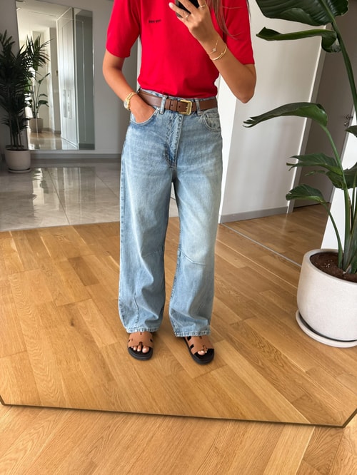Lovisa Baggy Jean-Eskitmeli Mavi