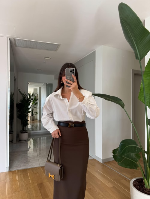 Mika Vatkalı Premium Gömlek-Beyaz