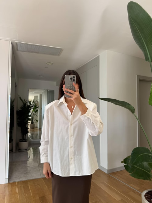 Mika Vatkalı Premium Gömlek-Beyaz