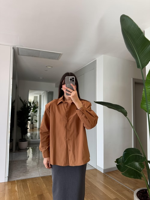 Mika Vatkalı Premium Gömlek-Camel