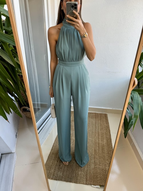Mint Halter Yaka Tulum