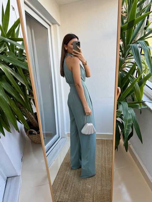 Mint Halter Yaka Tulum