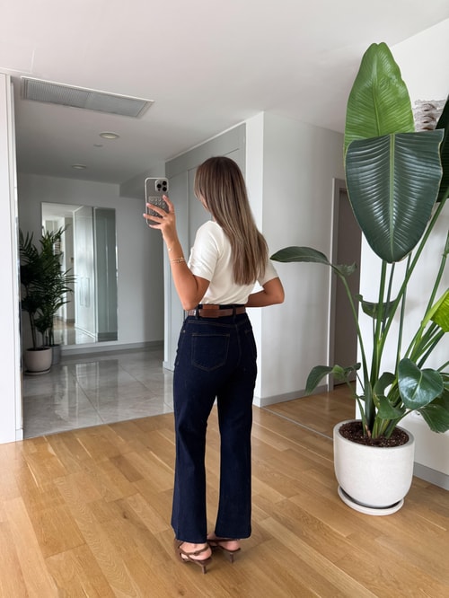 Mona Flare Jean - Lacivert