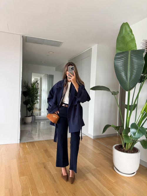 Mona Flare Jean - Lacivert