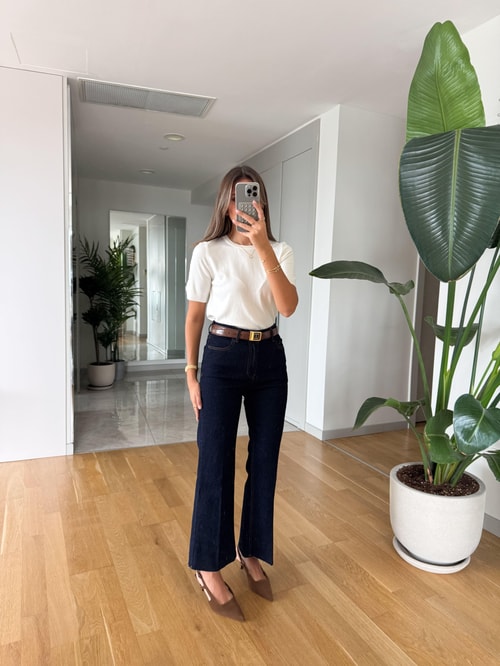 Mona Flare Jean - Lacivert