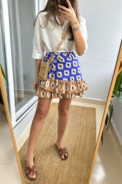 Nina Desenli Anvelop Etek