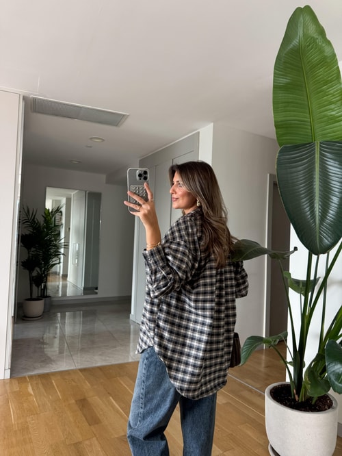 Nouns Kareli Gömlek - Siyah