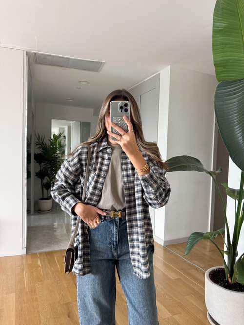 Nouns Kareli Gömlek - Siyah