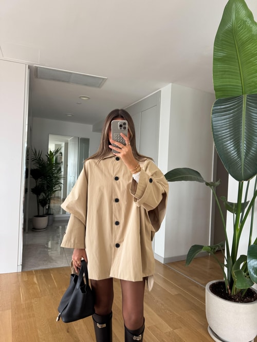 Panço Model Trençkot - Bej 